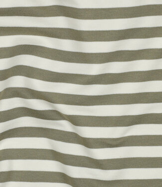 Madeline light khaki / ecru striped - beautiful sturdy French terry