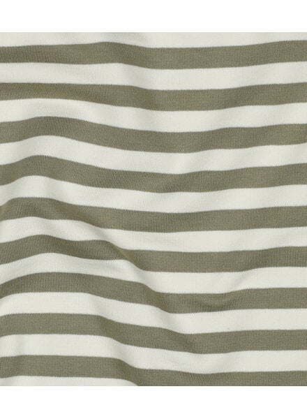 Madeline licht khaki / ecru gestreept - prachtige stevige french terry