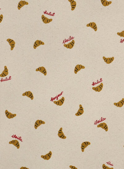 croissants - geribbelde tricot