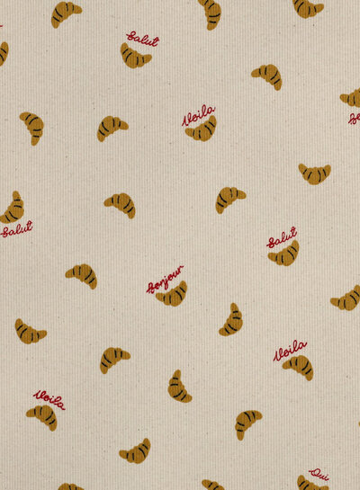 croissants - geribbelde tricot
