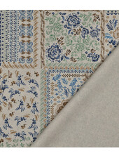 blue tiles - linnen look canvas
