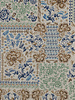 blue tiles - linnen look canvas