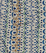 folk stripe blue - linnen look canvas