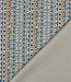 folk stripe blue - linnen look canvas