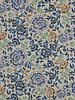 bohemian floral blue - linnen look canvas