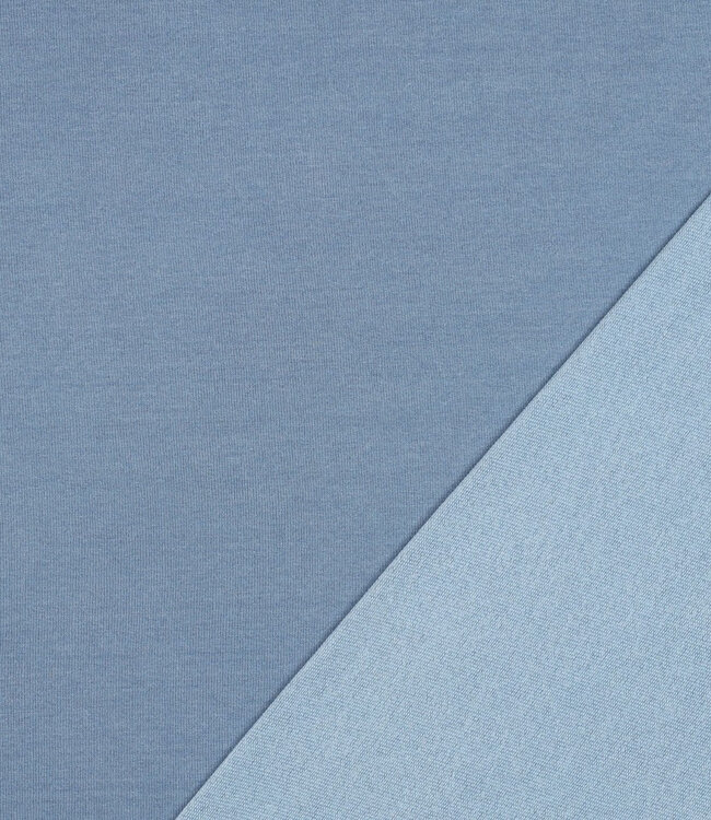 Poppy fabrics bleached denim look - french terry