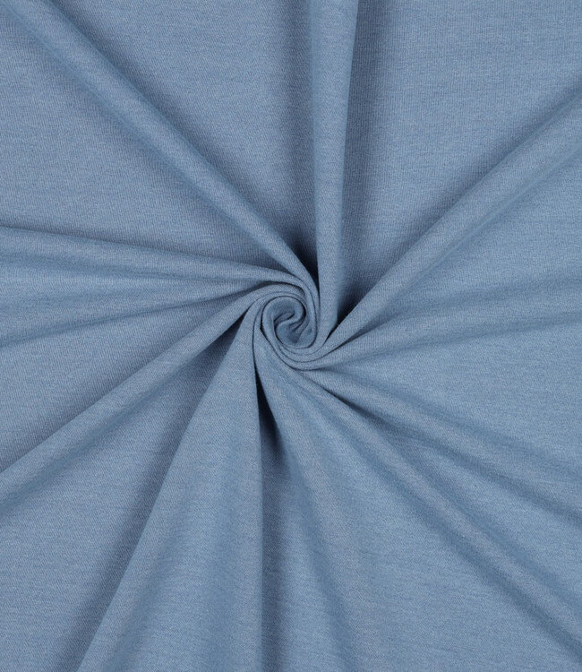 Poppy fabrics bleached denim look - french terry