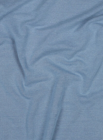 Poppy fabrics bleached denim look - french terry