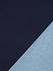 Poppy fabrics dark blue denim look - French terry