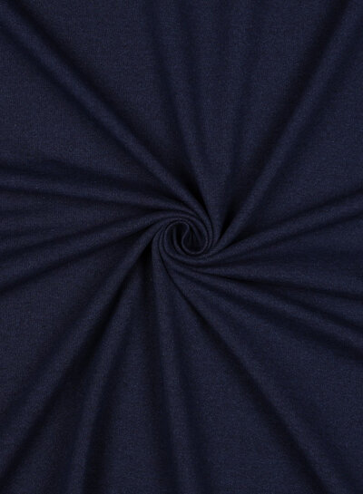 Poppy fabrics dark blue denim look - French terry