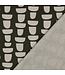 graphic olive - linnen look canvas