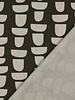 graphic olive - linnen look canvas