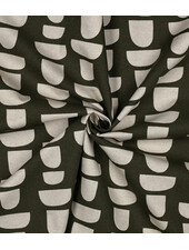 graphic olive - linnen look canvas