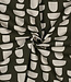 graphic olive - linnen look canvas