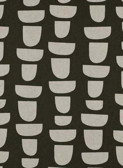 graphic olive - linnen look canvas