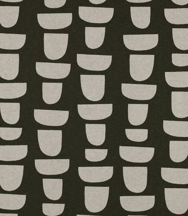graphic olive - linnen look canvas