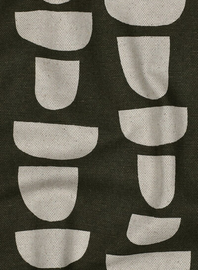 graphic olive - linnen look canvas