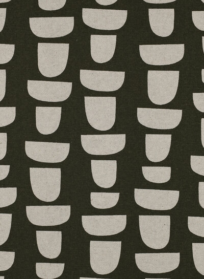 graphic olive - linnen look canvas