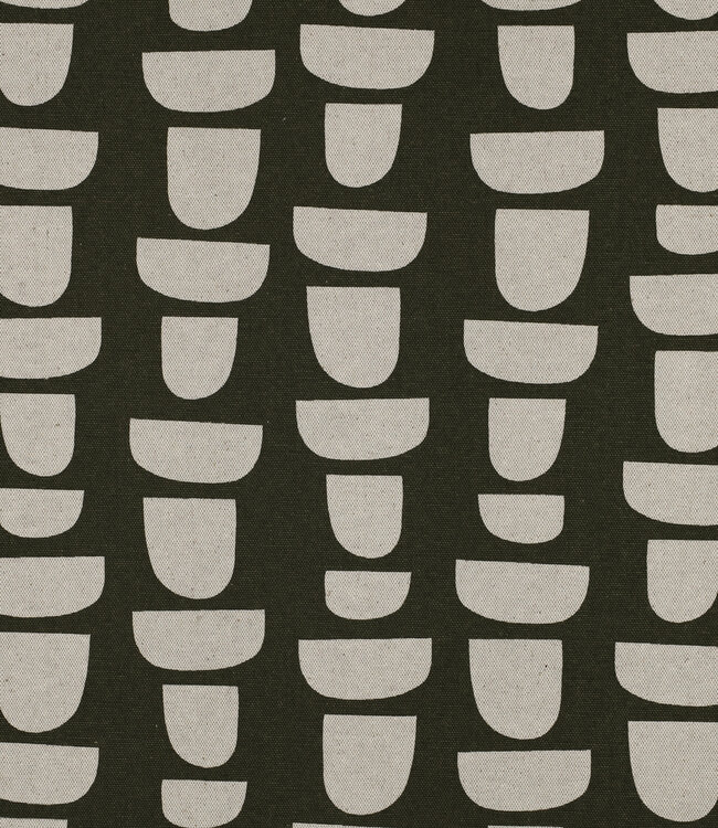 graphic olive - linnen look canvas