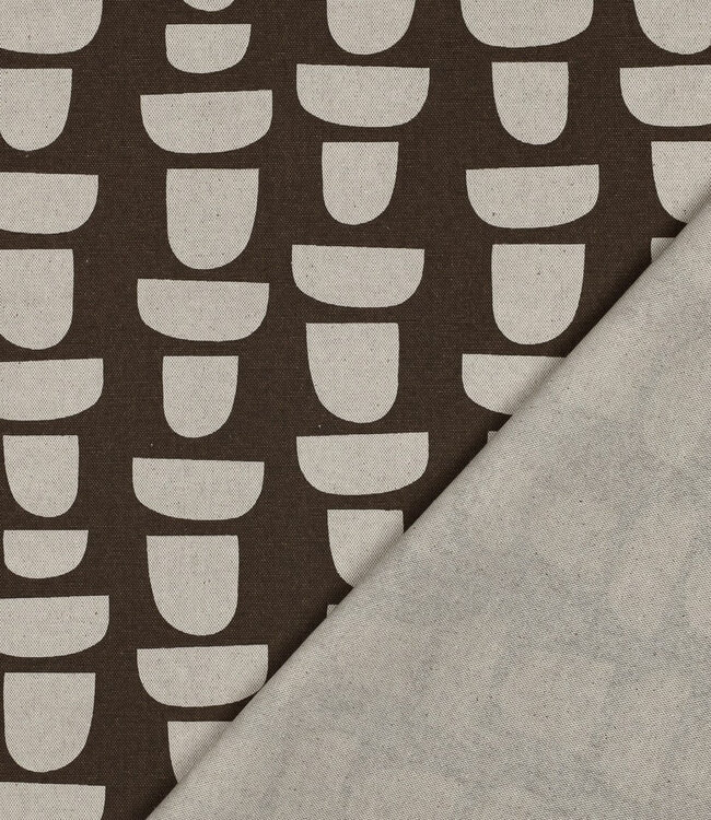 graphic walnut - linnen look canvas