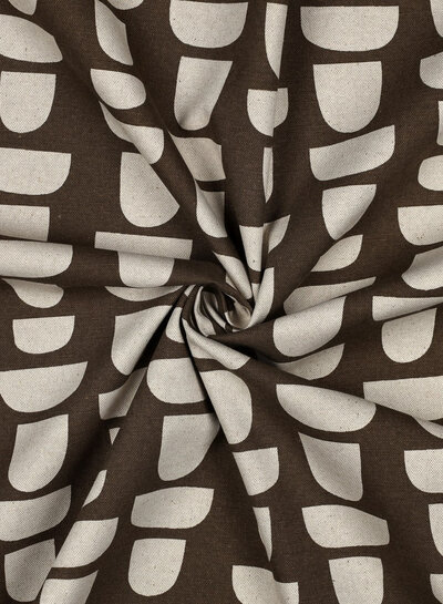 graphic walnut - linnen look canvas
