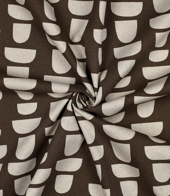 graphic walnut - linnen look canvas
