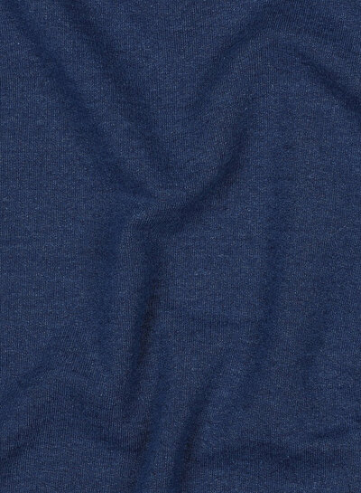 Poppy fabrics blue denim look - french terry