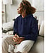 Poppy fabrics blauw denim look - french terry