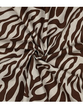 zebra walnut - linnen look canvas