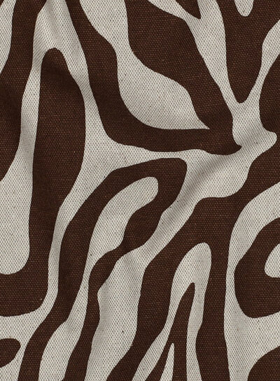 zebra walnut - linnen look canvas
