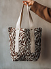 zebra walnut - linnen look canvas