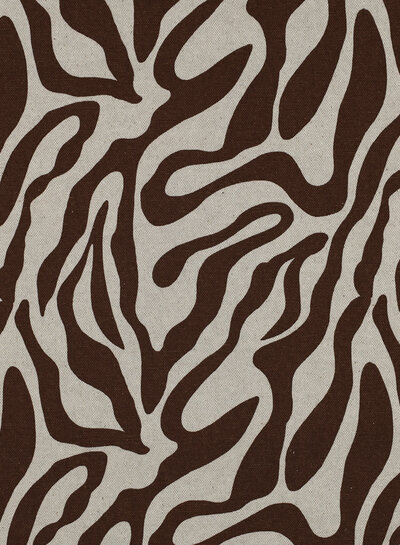 zebra walnut - linnen look canvas