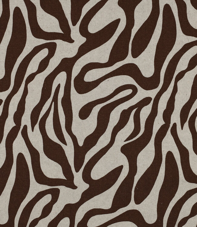 zebra walnut - linnen look canvas