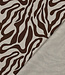 zebra walnut - linnen look canvas
