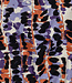Poppy fabrics abstracte print lila - katoen viscose