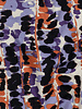 Poppy fabrics abstract print lilac - cotton viscose