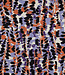 Poppy fabrics abstracte print lila - katoen viscose