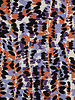 Poppy fabrics abstract print lilac - cotton viscose