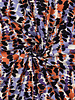 Poppy fabrics abstract print lilac - cotton viscose