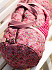 Poppy fabrics Oilily style roze - gematelasseerde katoen - stepper