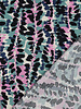 Poppy fabrics petrol pink abstract print - cotton viscose