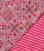 Poppy fabrics Oilily style roze - gematelasseerde katoen - stepper