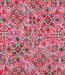 Poppy fabrics Oilily style roze - gematelasseerde katoen - stepper