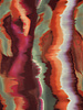 Poppy fabrics multicolor abstract stripes - cotton satin