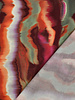 Poppy fabrics multicolor abstract stripes - cotton satin