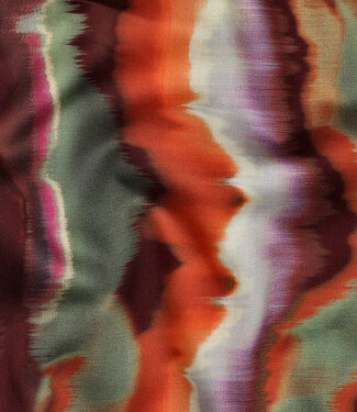 Poppy fabrics multicolor abstracte strepen - satijn katoen