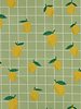 coated cotton / canvas lemon green