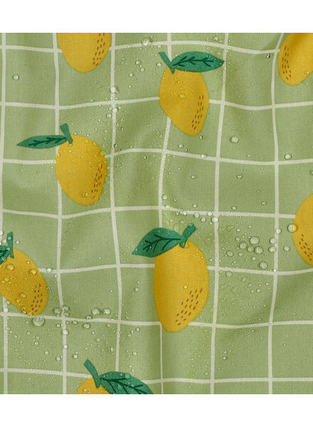coated cotton / canvas lemon green