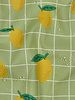 coated cotton / canvas lemon green