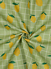 coated cotton / canvas lemon green